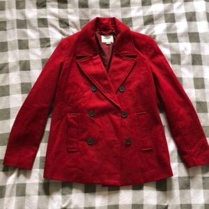 Old Navy red Peacoat | size M